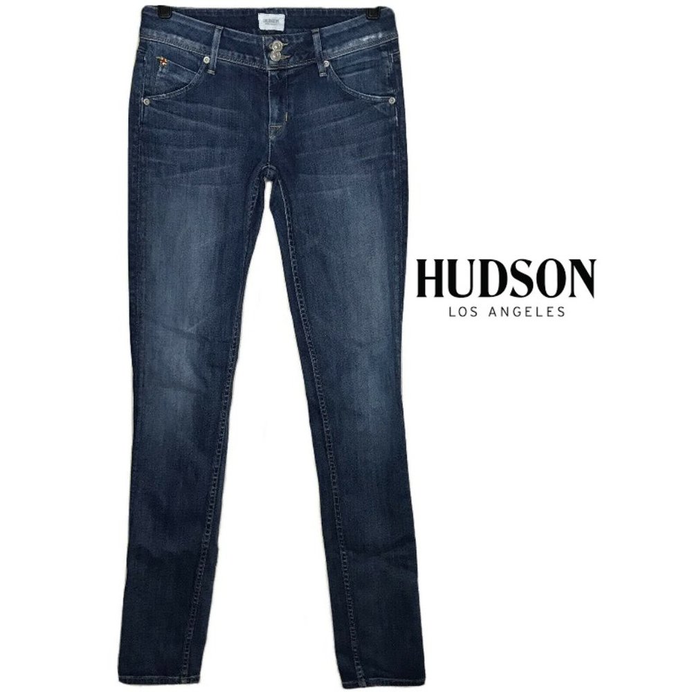Hudson Collin Skinny Super Model Jeans Distressed